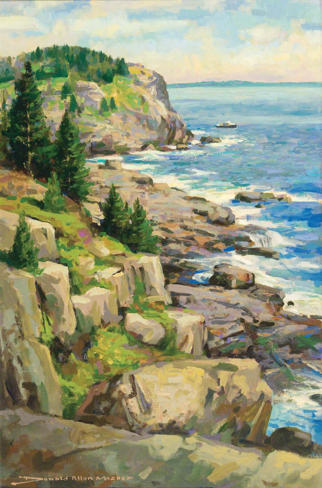 Mosher, Donald Allen, Monhegan Headlands. Oil on canvas, 30 x 20 in. Private Collection.